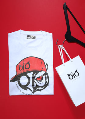 T-Shirt OiO Red Cap White