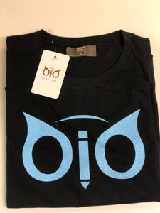 T-Shirt OiO Glitter Black & Sky Blue