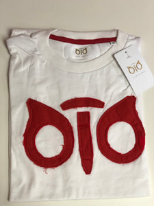 T- Shirt OiO Die Cut White/Red