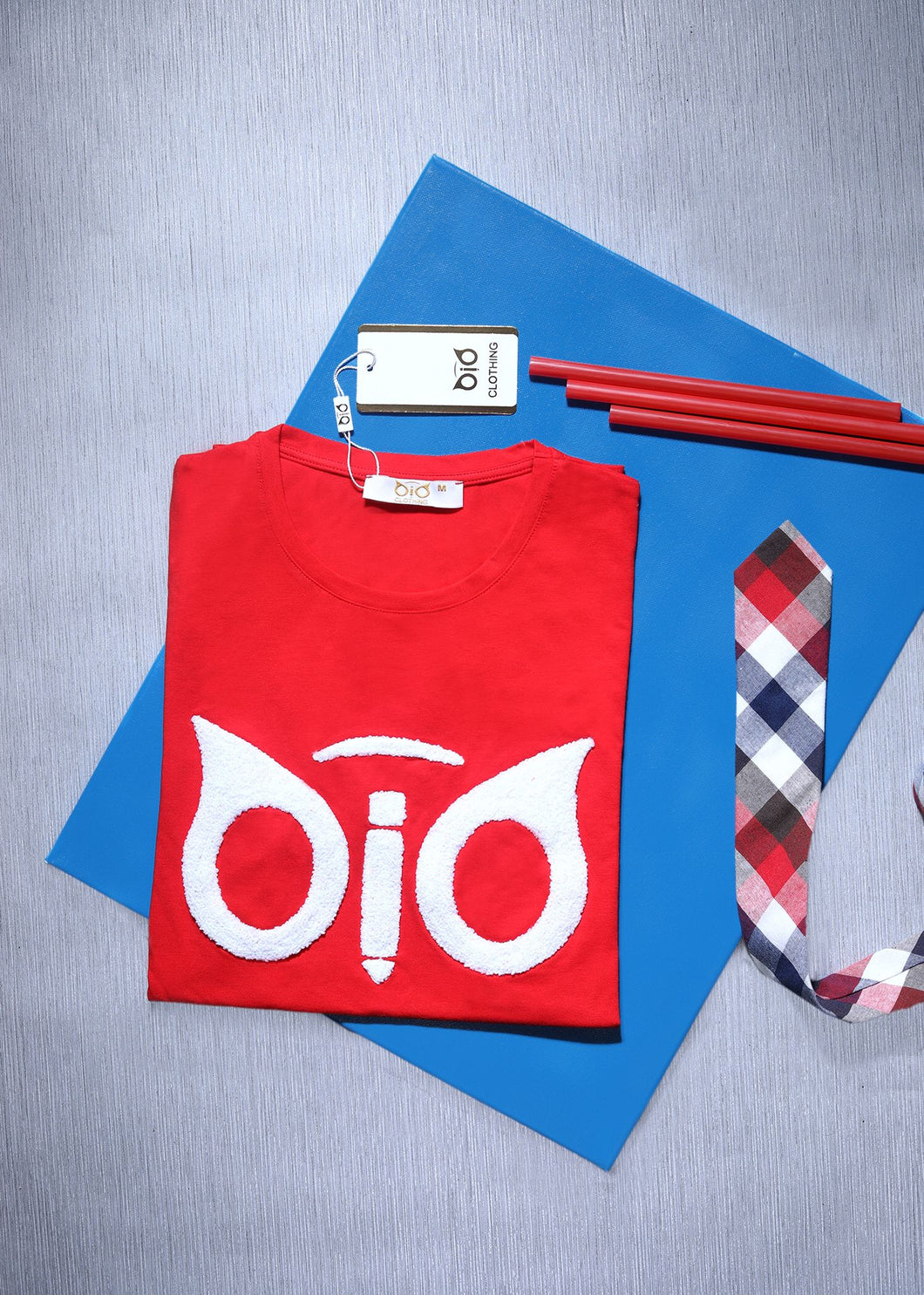 T-Shirt OiO SE Plush Cloth Red & White