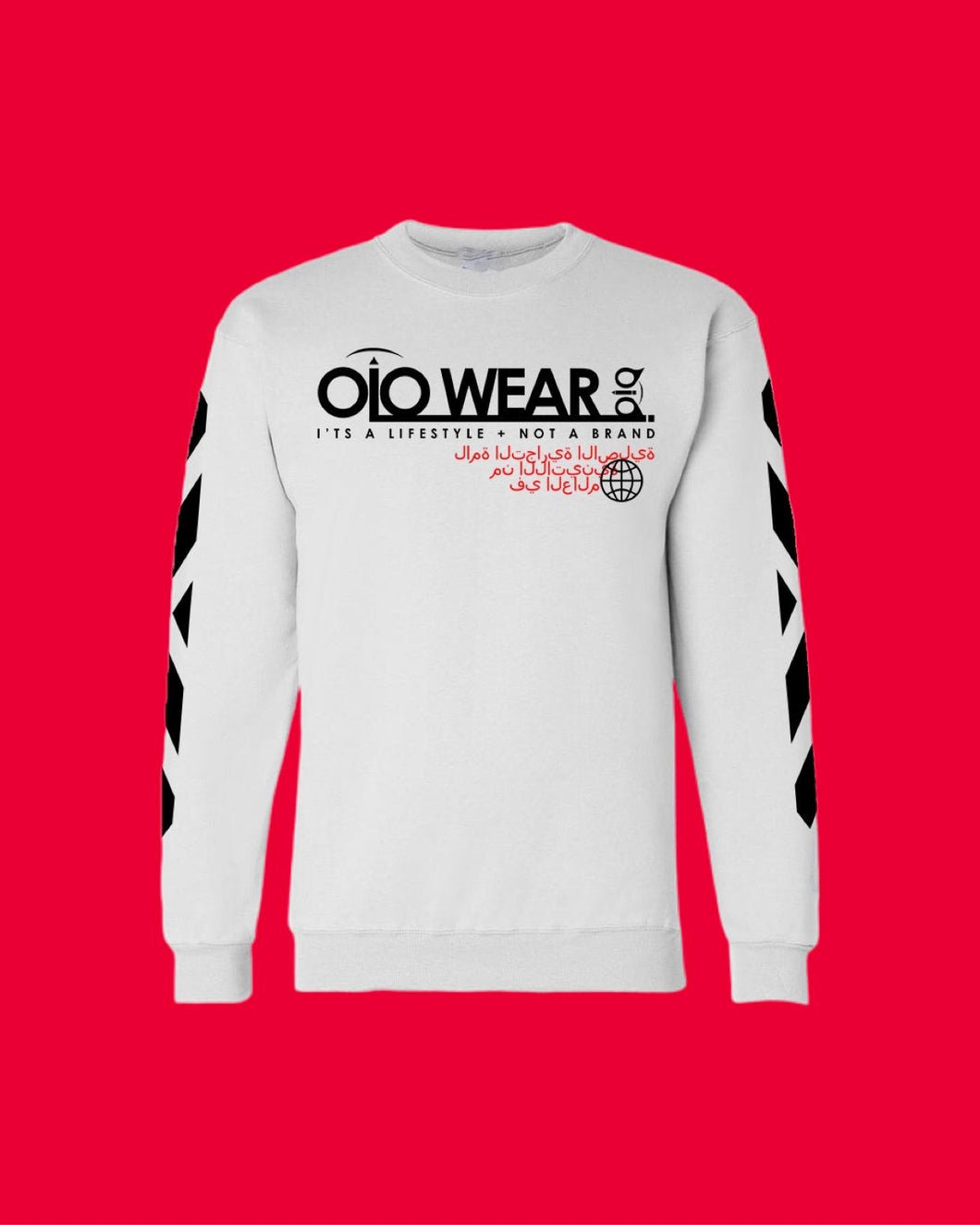 Sweater OiO White/Black,Red