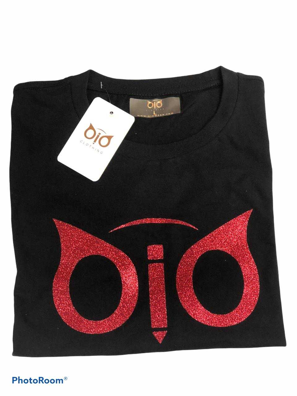 T-Shirt OiO Glitter Black & Red