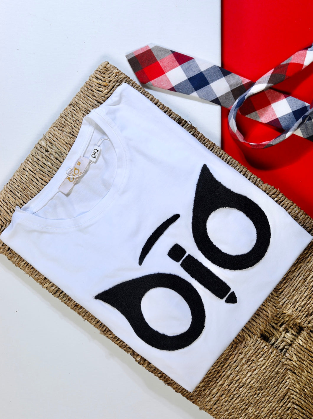 T-Shirt OiO SE Plush Cloth White & Black