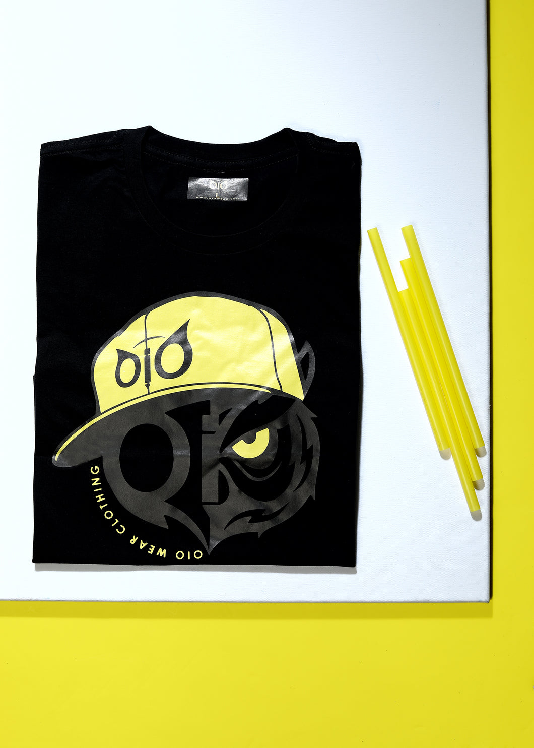 T-Shirt OiO Yellow Cap Black X1