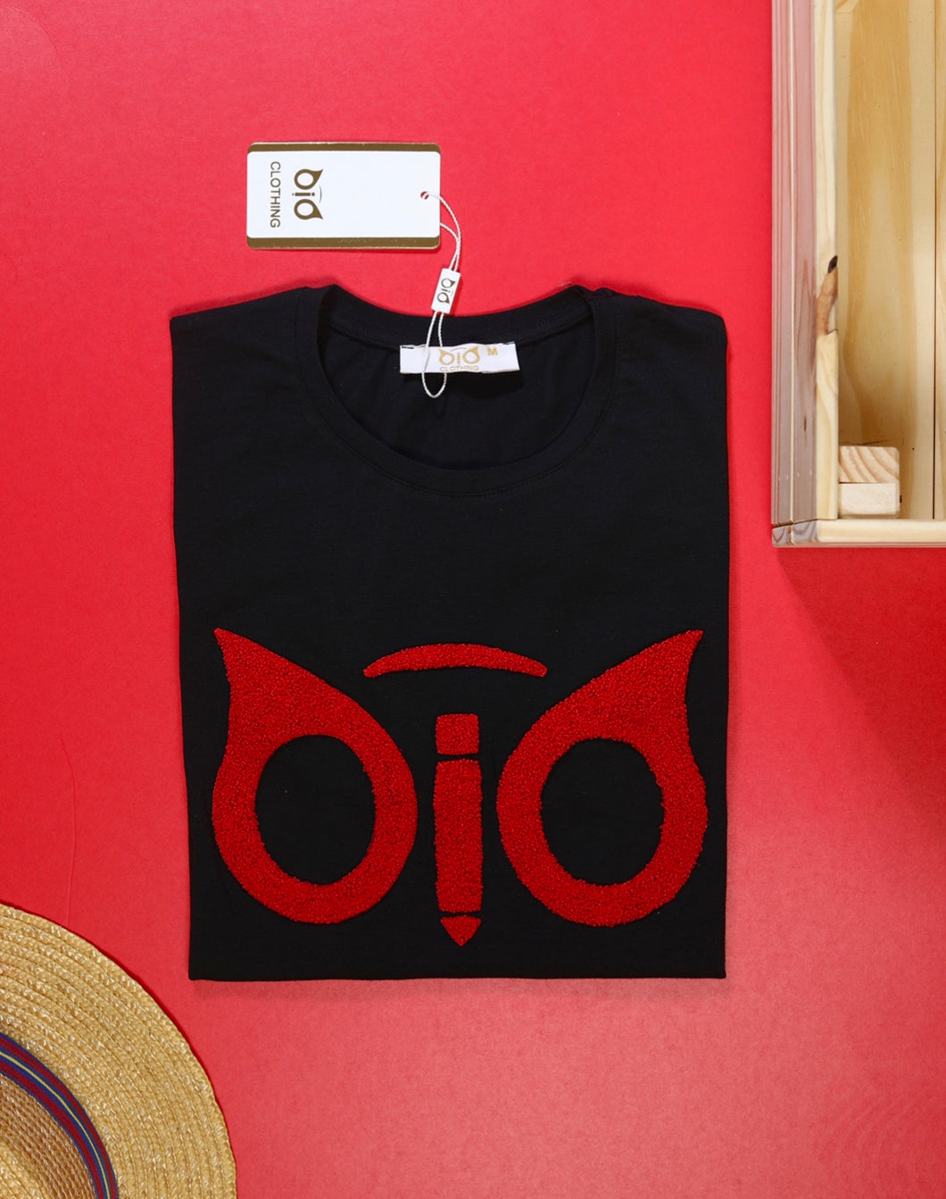 T-Shirt OiO SE Plush Cloth Black & Red