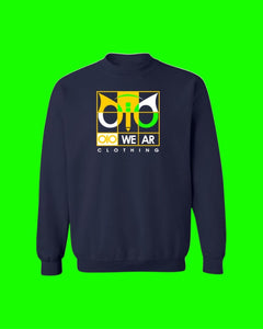 Sweater OiO Navy Blue/Yellow,Green,White