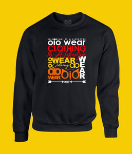 Sweater OiO Black/ White,Orange,Red,Yellow